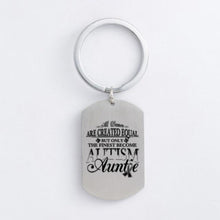 Load image into Gallery viewer, Autism Stainless Steel Keychain Jigsaw Puzzle Piece Autism Pendants Keyring DIY Jewelry Car Key Gift For Men Women