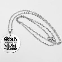 Load image into Gallery viewer, Fashion Stainless steel Necklace Fun Autism Awareness Ribbon Pendant Necklaces Jigsaw Puzzle Piece Children's Jewelry Gift