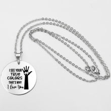 Load image into Gallery viewer, Fashion Stainless steel Necklace Fun Autism Awareness Ribbon Pendant Necklaces Jigsaw Puzzle Piece Children's Jewelry Gift