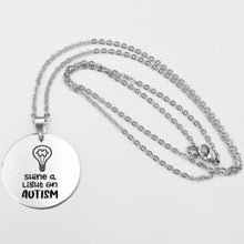 Load image into Gallery viewer, Fashion Stainless steel Necklace Fun Autism Awareness Ribbon Pendant Necklaces Jigsaw Puzzle Piece Children's Jewelry Gift