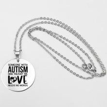 Load image into Gallery viewer, Fashion Stainless steel Necklace Fun Autism Awareness Ribbon Pendant Necklaces Jigsaw Puzzle Piece Children's Jewelry Gift