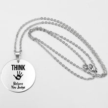 Load image into Gallery viewer, Fashion Stainless steel Necklace Fun Autism Awareness Ribbon Pendant Necklaces Jigsaw Puzzle Piece Children's Jewelry Gift