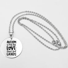 Load image into Gallery viewer, Fashion Stainless steel Necklace Fun Autism Awareness Ribbon Pendant Necklaces Jigsaw Puzzle Piece Children's Jewelry Gift