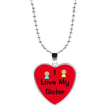 Load image into Gallery viewer, Colorful Jigsaw Puzzle Autism Awareness Hope Necklace Love Heart Shape Glass Cabochon Pendant Necklace Kids Autism Jewelry Gifts