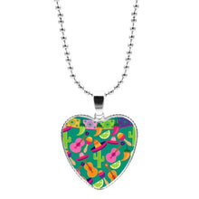 Load image into Gallery viewer, Colorful Jigsaw Puzzle Autism Awareness Hope Necklace Love Heart Shape Glass Cabochon Pendant Necklace Kids Autism Jewelry Gifts