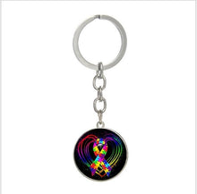 Load image into Gallery viewer, 2020 New Charm Fashion Popular Autism Awareness Heart High Quality Keychain