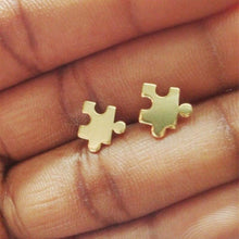 Load image into Gallery viewer, Pakutee Ornaments Fashionable Unique Delicate Silver Autism Consciousness Jigsaw Symbols Pendant Earrings Female Ornaments