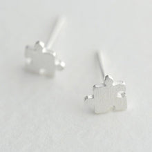 Load image into Gallery viewer, Pakutee Ornaments Fashionable Unique Delicate Silver Autism Consciousness Jigsaw Symbols Pendant Earrings Female Ornaments